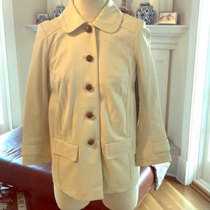 Tory Burch Ivory leather jacket